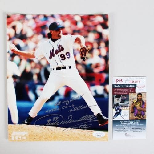 Turk Wendell potpisao fotografiju 8 × 10 Mets - CoA JSA - Autografirane MLB fotografije