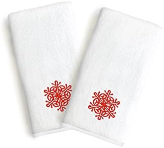 Linum Home Textiles ST00-2HT-63-FLK ručnici za ručnike crvene snijege