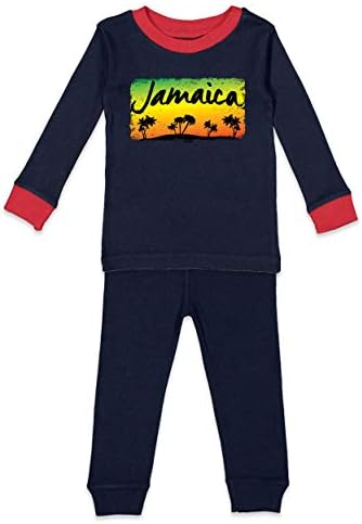 Jamajke palme - Jamajčana dječja košulja i hlače Set