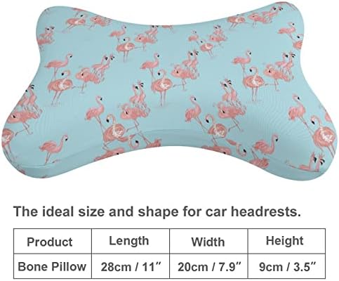 Akvarel flamingo ptice uzorak jastuk automobila za vrat od 2 jastuka za glavu u obliku kostiju jastuk za glavu jastuka za home dekorativno