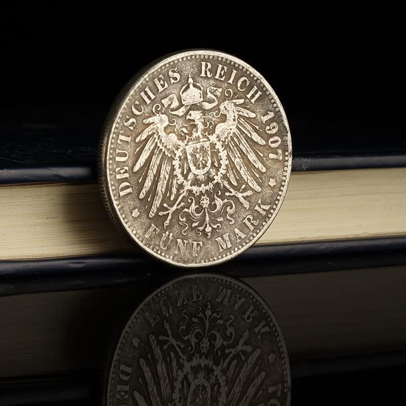 1907. Kaiser Wilhelm II Memorijalni srebrni novčić srebrni dolar 5 Mark srebrni dolar Europska valuta kolekcija antiknih novčića