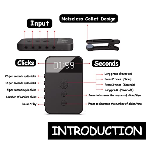Automatski zaslon Klicker za iOS i Android: Telefon Automatski tapper, simulirani kontinuirani klikovi prsta, podesivi fizički kliker