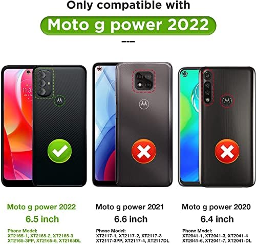 Wegoodsun za Motorola Moto G Power 2022/Moto G čisti slučaj, [hibridna zaštita od cijelog tijela] Teška tvrdoglava robusna lagana zaštitna