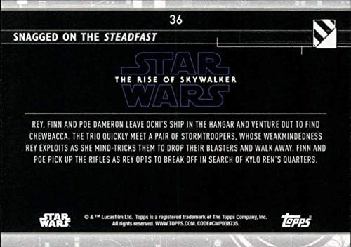 2020. Topps Star Wars Uspon Skywalker Series 2 Purple 36 Skinut na postojanoj trgovačkoj kartici