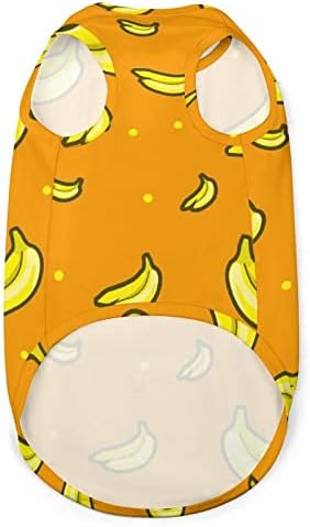 Uzorak banane s narančastim psećim prslukom pulover za kućne ljubimce odjeća za pse za jaknu za male srednje pse i mačke l