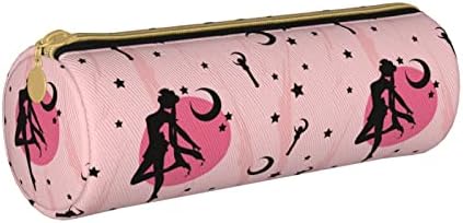 Tegcuid anime ružičasta olovka za žene Slatka torbica s olovkom kože kawaii sa patentnim zatvaračem za školski ured