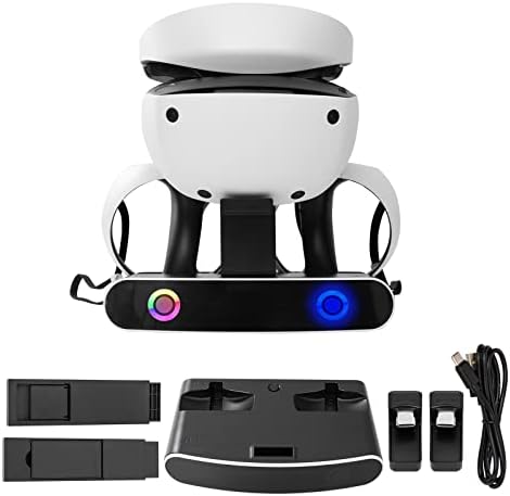 PSVR 2 stanica za punjenje s VR zaslonom za prikaz držača slušalica, priključak za punjenje kontrolera za PS5 VR2 pribor s LED indikatorom,