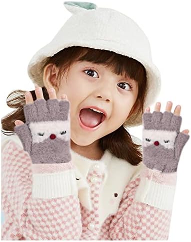 Qvkarw okrenite vrh s rukavicama za rukavice za malu malu kuću zimske djevojke kabriolet za djecu rukavice rukavice rukavice rukavice