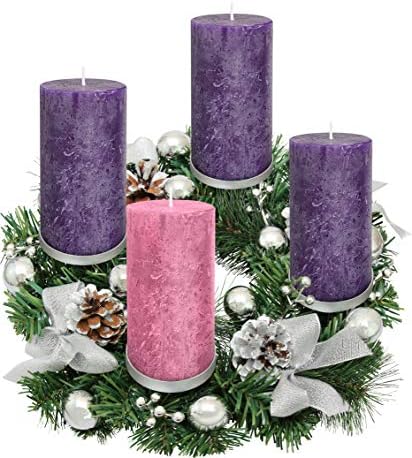 Set adventskih svijeća od 4 komada - rustikalno - adventske svijeće na stupovima-Proizvedeno u SAD-u-božićne adventske svijeće za adventske