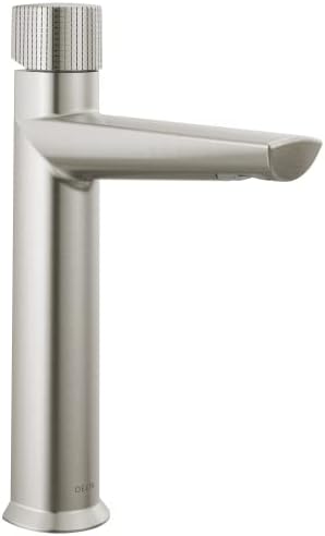 Delta Faucet Galeon jednostruka rupa slavina za kupaonicu, brušeni nikl za kupaonicu za sudoper 1 rupa, jedno ručka, slavina za sudoper