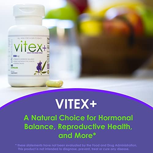 VH NUTRITION VITEX+ | Vitex chareberry dodatak za žene za maksimalnu hormonalnu ravnotežu i podršku plodnosti | 650mg po posluživanju