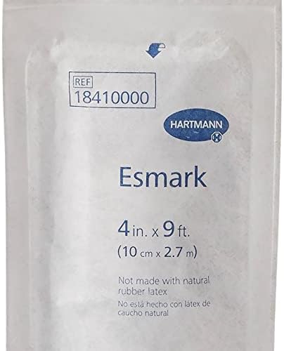 Hartmann Esmark lf Poli-izopropolen Esmark Kompresijski zavoj Bijeli sterilni 4 x 3 yd 20 ct