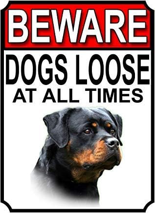 Pazite na pse koji su uvijek na slobodi aluminijski metalni znak Rotvajler 8 inča 12 inča