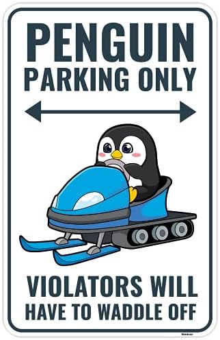 Dekor znaka pingvina od 9 do 14 inča-aluminij-slatki pokloni za pingvine za žene i djecu-ukrasi za zabave za pingvine, privjesci za