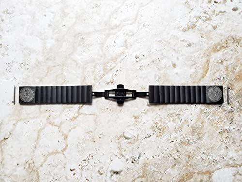 Nickston Ugravirani remen za trake za 22 mm širine lugu Tradicionalni povremeni luksuzni satovi i pametni satovi crna narukvica od