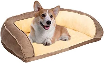 Hobbyzoo36 srednji i veliki pseći krevet, spužva i visoka otpornost PP pamuk, krevet za pse i kauč za kućne ljubimce s patentnim zatvaračem,