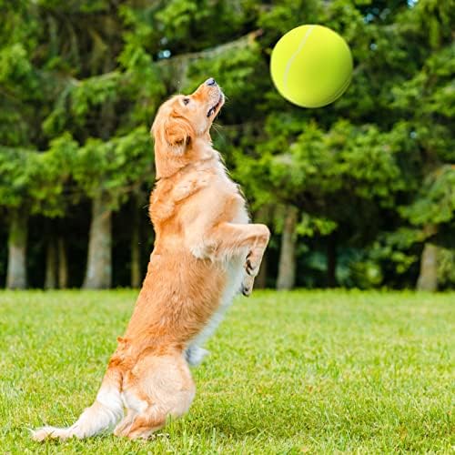 ESTINK 9,5 PASE TENENISKA BOLE, velika teniska lopta igračka za kućne ljubimce Mega Jumbo Dogs igraju zalihe zabave na otvorenom Sportskom