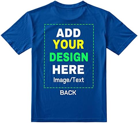 Prilagođene majice za muškarce, personalizirane majice Dizajnirajte vlastitu sliku Text TEXT majice pamučne majice prednje/leđa tiskani