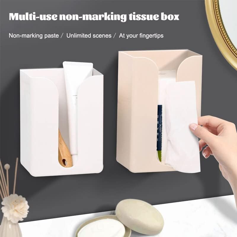 Zidna montirana tkiva ladice kreativna kutija za tkivo jednostavna plastična multifunkcionalna kutija za toaletni papir 抽屉壁 挂式 纸 巾架