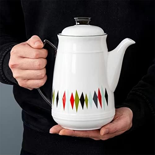 WSSBK bijeli 1650 ml kestični čajnik s čajnim čajcem s kavom za kavu s rupama filtra hladni čajnik