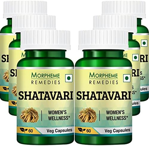 Ekstrakt morfema Shatavari 500 mg, 60 biljnih kapsula-6 bočica