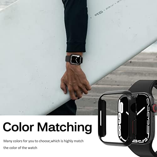 Miimall Kompatibilan za Apple Watch 41 mm futrola za žene muškarci PC Tvrdi odbojnik Lagani zaštitni zaštitni zaštitni poklopac za