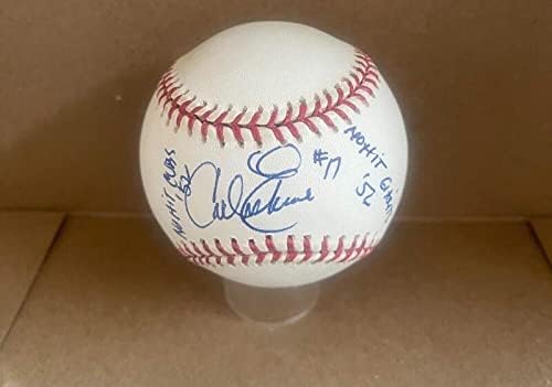 Carl Erskine statistike 2 Nema udaraca Dodgers potpisao auto M.L. Baseball JSA AH66055 - Autografirani bejzbol