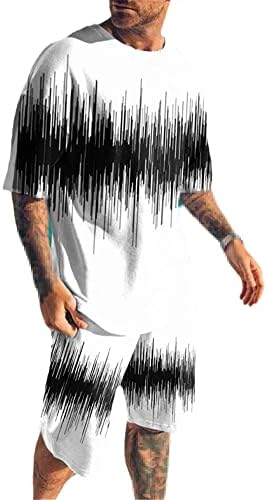 Ferocione vuk ljeto 3d tiskane muške majice kratke hlače set tracksuit o vratu kratki rukavi muške odjeće za odjeću