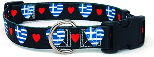 Obožavam Grčku ogrlicu za pse | Izvrsno za grčke praznike, posebne događaje, festivale, parade i svaki dan snažni | SAD Made | Xsmall