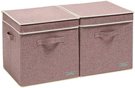 Yueyue Posteljina za poremećaj za odlaganje s poklopcima ， sklopive kutije za skladištenje kanti za skladištenje tkanine ， kutije za