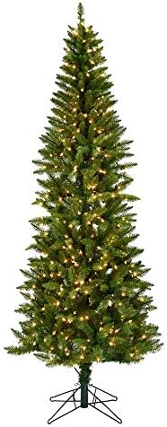 Vickerman 5.5 'Creswell Pine Umjetna božićna olovka, Clear Dura -Lit® mini svjetla - Faux božićno drvce - sezonski unutarnji dekor