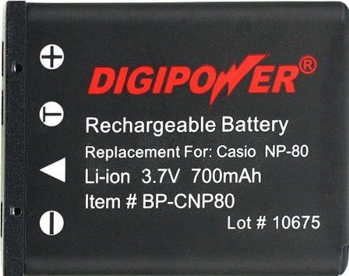 Digipower BP-CNP80 Zamjenska li-ion baterija za Casio NP-80