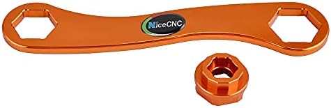 Narančasti ključ u narančastoj boji za osovinu i 57 mm širok set kovanih naslona za noge kompatibilan s 250/350/450, pogledajte paket