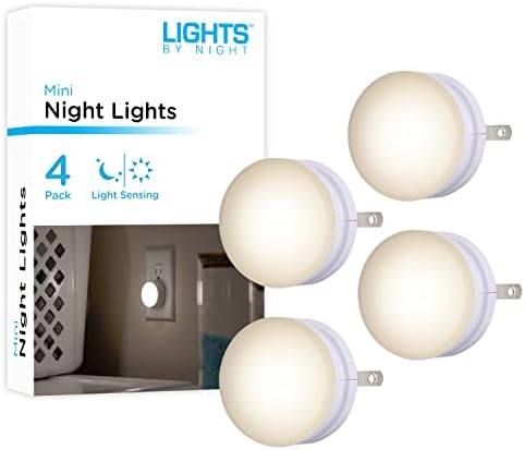 Noćno svjetlo, Mini LED noćno svjetlo, plug-in, senzor za prijelaz sumraka u zoru, toplo bijelo, kompaktno, certificirano u alternativama,