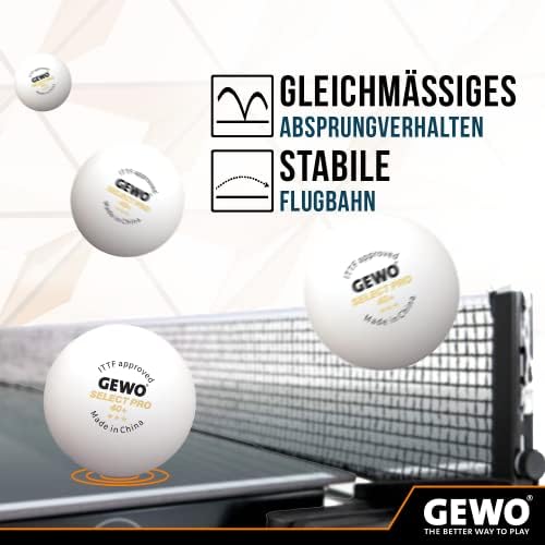 Gewo Select Pro 40 Plus ABS stolna teniska lopta - 6 pakiranja
