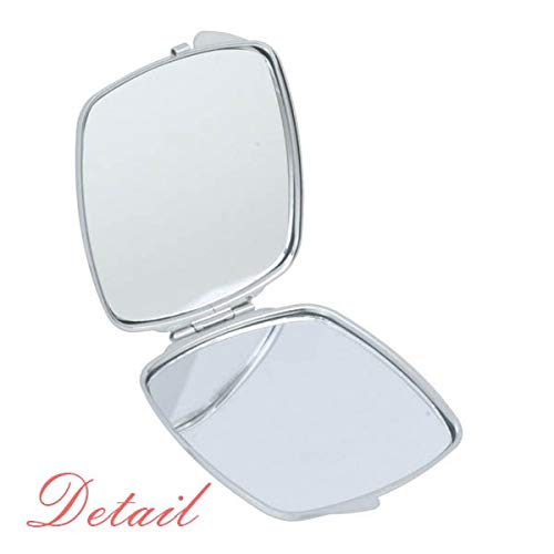 Kvadratno ogledalo, prijenosno kompaktno Džepno Ogledalo za šminkanje s dvostranim staklom