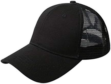 Yizhichu1990 Ženski neuredni visoki konac reklini bejzbol kapu Podesivi šešir s običnim mrežicama