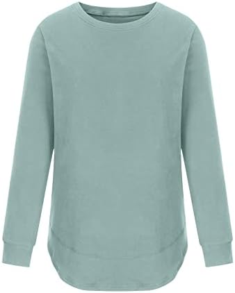 2023. modne dukseve za žene Crewneck tunike s dugim rukavima Slatke gamaša džemperi obični trendi košulje pulovera