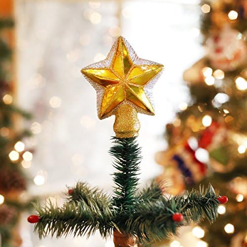 Stari svijet božićni vrhovi stakleni ukrasi za božićno drvce mala zvijezda