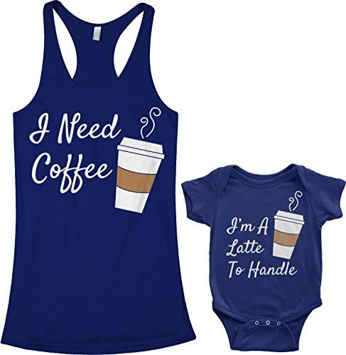 Threadrock kava i latte dojenčad i ženski trkački tenk set