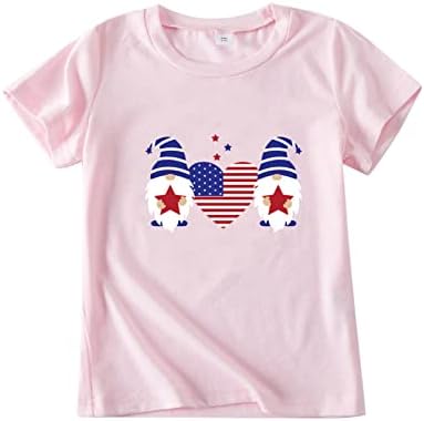 Djevojke vrhove, majice i bluze Patriotske malene djece odjeće za srce otisci t majice majice majice majice majice