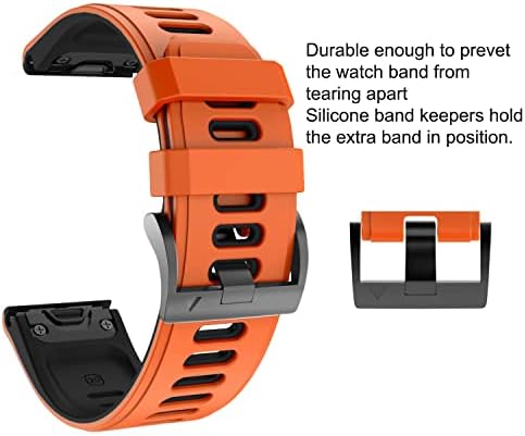 Lyvi silikonski trake za pametne satove narukvica za Garmin Fenix ​​7x 7 6x 6 Pro 3hr izdanje 22 26 mm Quick EasyFit Watchband correa