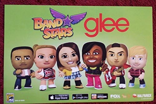 Glee Band Stars -11 X17 originalni promo plakat SDCC 2014 Comic Con Mint xxx/1000