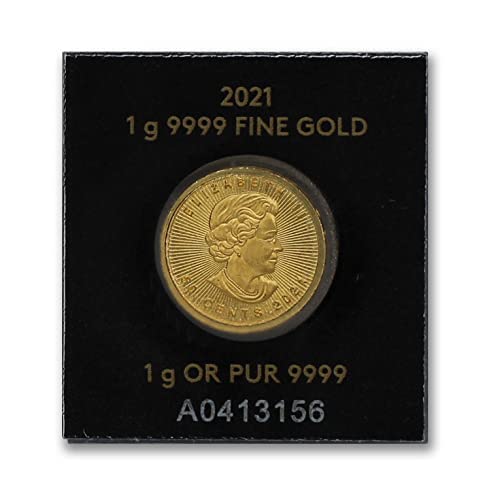 2014. - Predstavljanje CA 1 gram .9999 Kanadski zlatni javorov list Brilliant necirkuliran s potvrdom o autentičnosti 50c bu