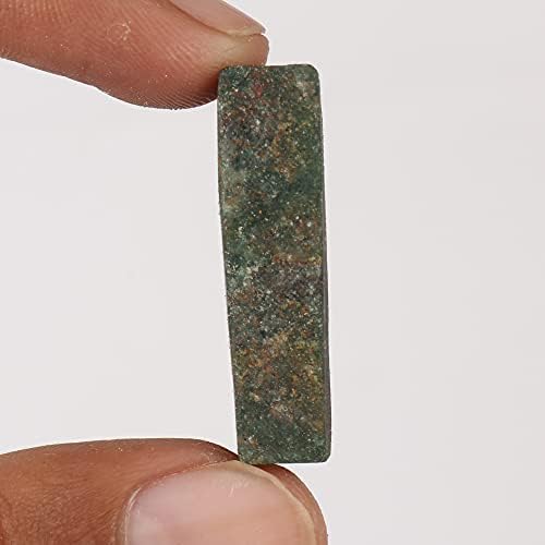 Prirodni zeleni afrički kamen od žada za liječenje, prevrtanje, dragulj kabine 28.65 CT