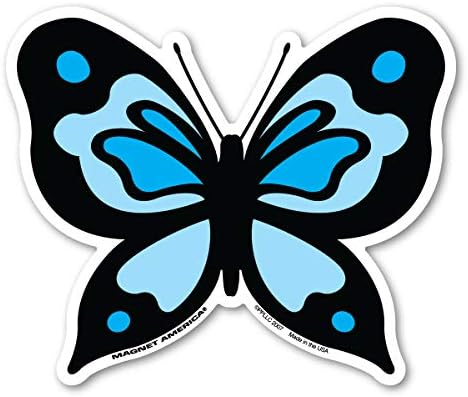 Magnet plavog leptira Magnet America je 4 3/4 x 4 napravljen za vozila i hladnjake