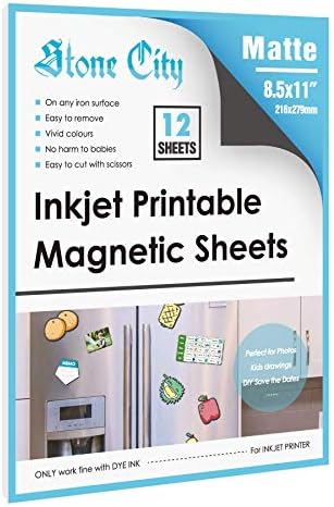 Magnetski listovi12 listovi za ispis 8,5x11 inča + 15 listova koji se ne prepiru ljepljivi 4x6 inčni magnetni papir za DIY zanat