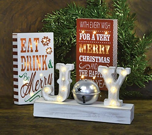 Proslavite kućni vintage božićni natpis drveta s LED svjetlom, Sretan Božić