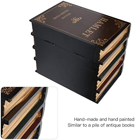 Yinuoday Book Box, Vintage Faux Book Book Box ukrasi kutija za skladištenje nakita za skladištenje nakita za uredbe za uređenje ureda