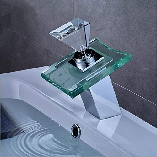 LED vodopad izljeva kupaonice slavina mesingane staklene mikseri